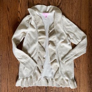Lilly Pulitzer Gold Sparkly cardigan